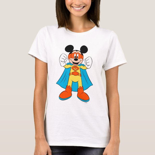 Mickey Mouse | Super Hero Cute T-Shirt (Front)