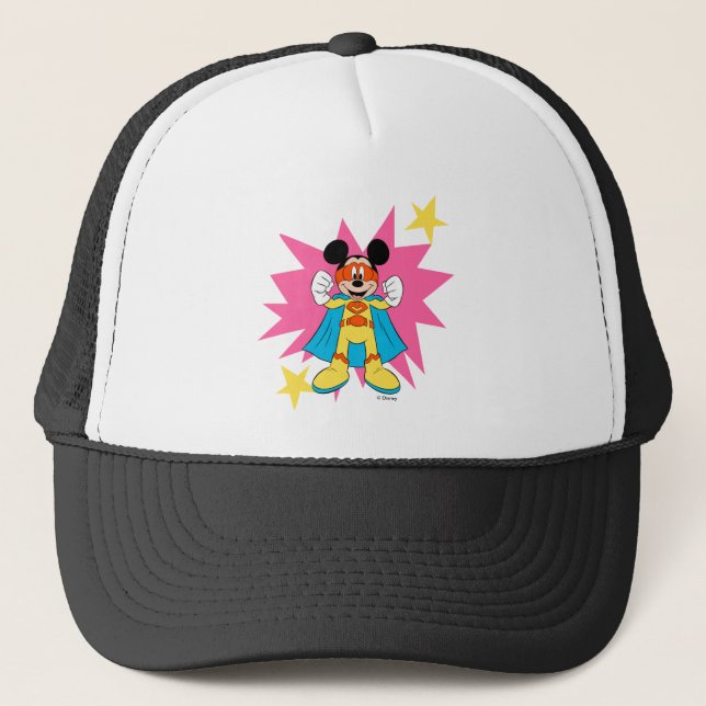 Mickey Mouse | Super Hero Cute Trucker Hat (Front)