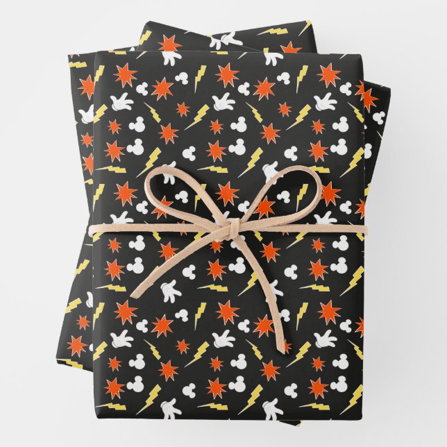Mickey Mouse | Super Hero Icon Pattern Wrapping Paper Sheets (In situ)