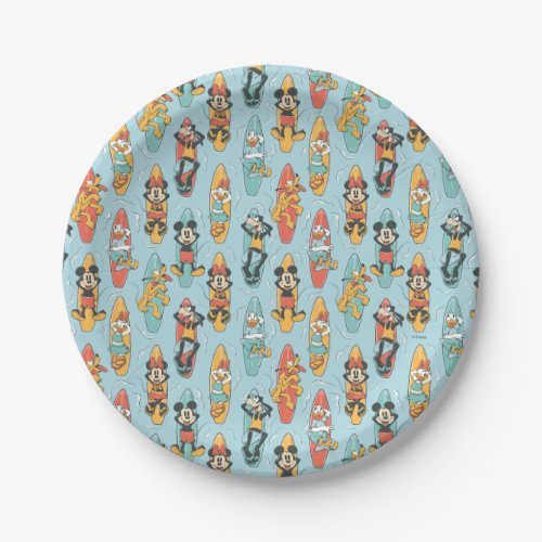 Mickey Mouse Surfs Up Summer Birthday Paper Plates