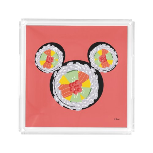 Mickey Mouse Sushi Icon Acrylic Tray