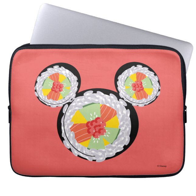 Mickey Mouse Sushi Icon Laptop Sleeve (Front)