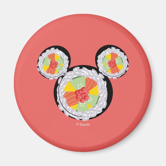 Mickey Mouse Sushi Icon Magnet (Front)