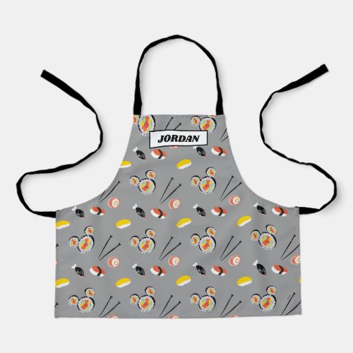 Mickey Mouse Sushi Icon Pattern Apron