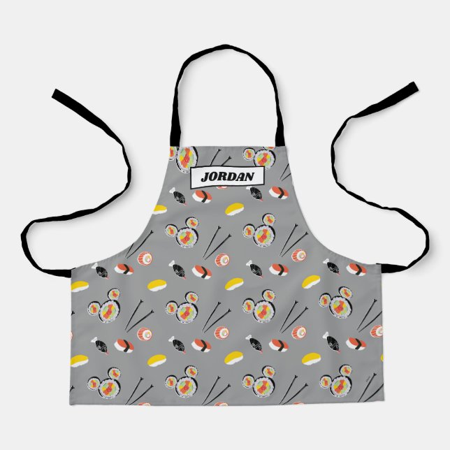 Mickey Mouse Sushi Icon Pattern Apron (Front)