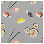 Mickey Mouse Sushi Icon Pattern Fabric