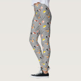 Mickey Mouse, Colorful Repeating Logo Leggings