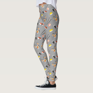 Mickey Mouse Sushi Icon Pattern Leggings