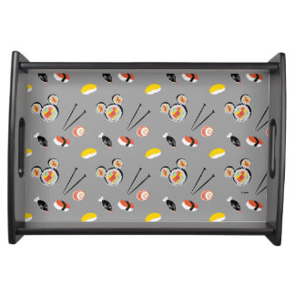 Mickey Mouse Sushi Icon Pattern Serving Tray