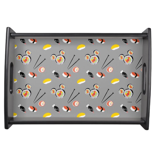 Mickey Mouse Sushi Icon Pattern Serving Tray (Front)