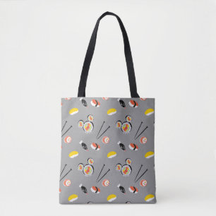 Mickey Mouse Sushi Icon Pattern Tote Bag