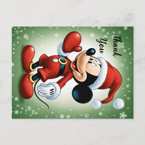 mickey mouse thank you Postcard  