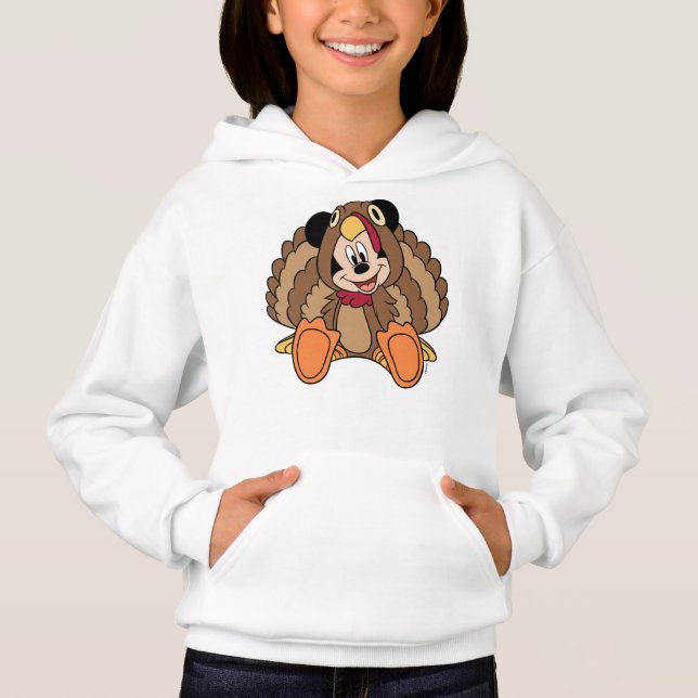 Mickey Mouse Thanksgiving Turkey Hoodie (Front)