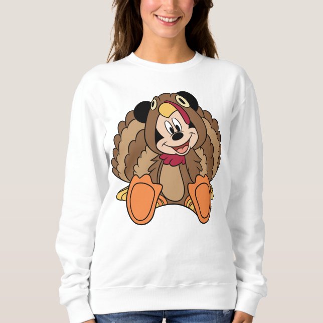 Mickey Mouse Thanksgiving Turkey Sweatshirt (Front)