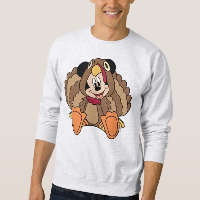 Mickey Mouse Thanksgiving Turkey Sweatshirt (Front)