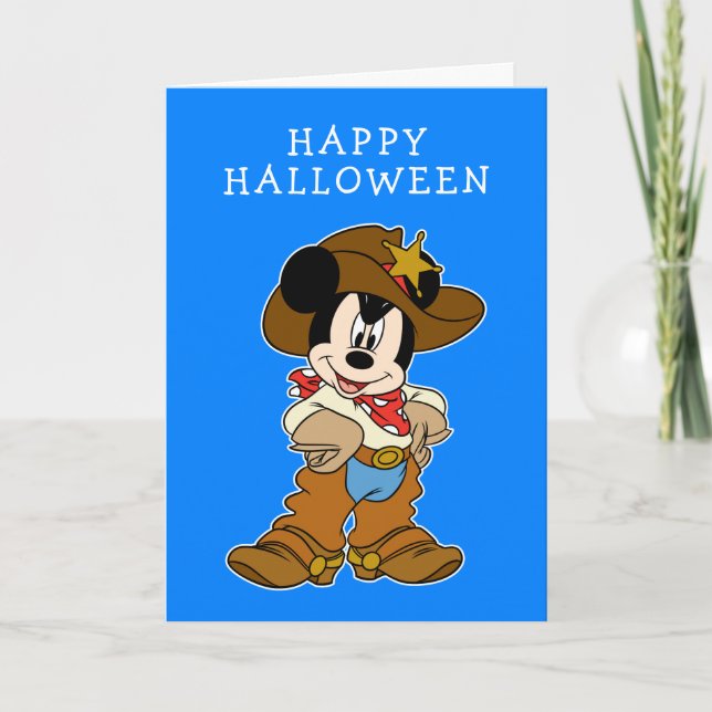 Mickey Mouse the Cowboy Card (Front)