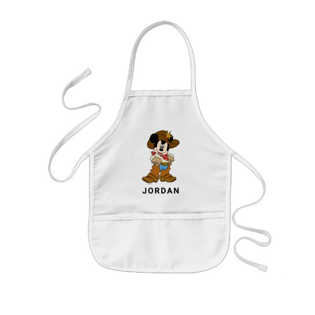 Mickey Mouse the Cowboy Kids' Apron (Front)