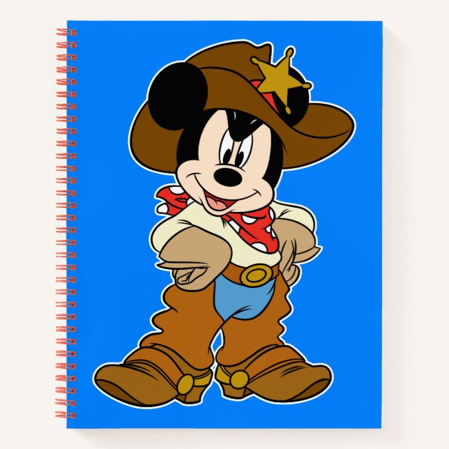 Mickey Mouse the Cowboy Notebook (Front)