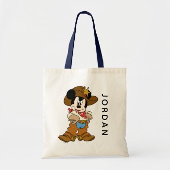 Mickey Mouse The Cowboy Tote Bag by MickeyAndFriends at Zazzle