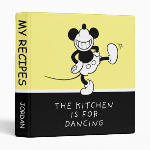Mickey Mouse The Kitchen is for Dancing 3 Ring Binder