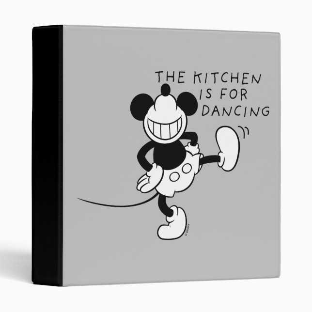 Mickey Mouse | The Kitchen is for Dancing 3 Ring Binder (Front/Spine)