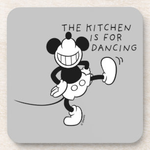 Mickey Mouse   The Kitchen is for Dancing Beverage Coaster