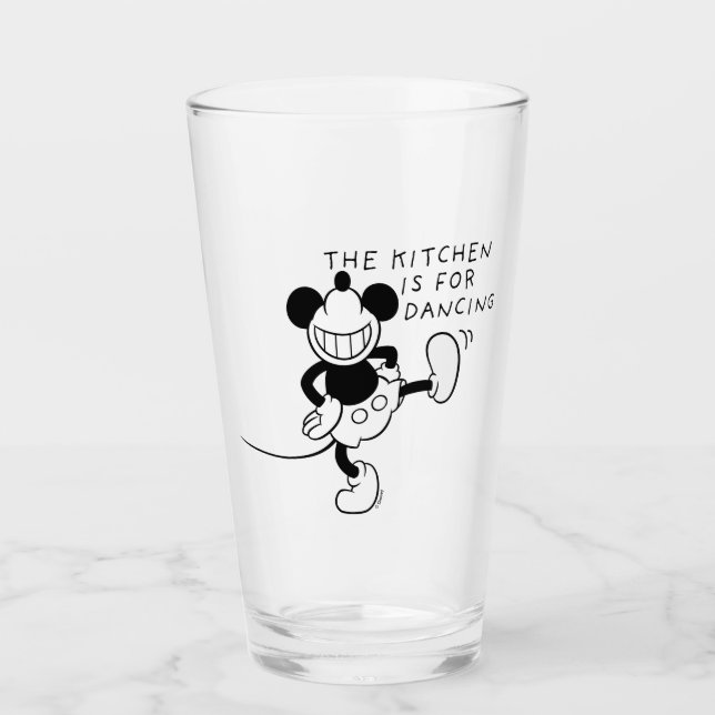 Mickey Mouse | The Kitchen is for Dancing Glass (Front)