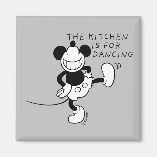 Mickey Mouse The Kitchen is for Dancing Magnet