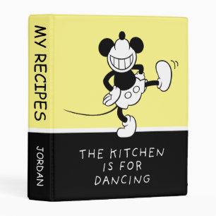 Mickey Mouse   The Kitchen is for Dancing Mini Binder