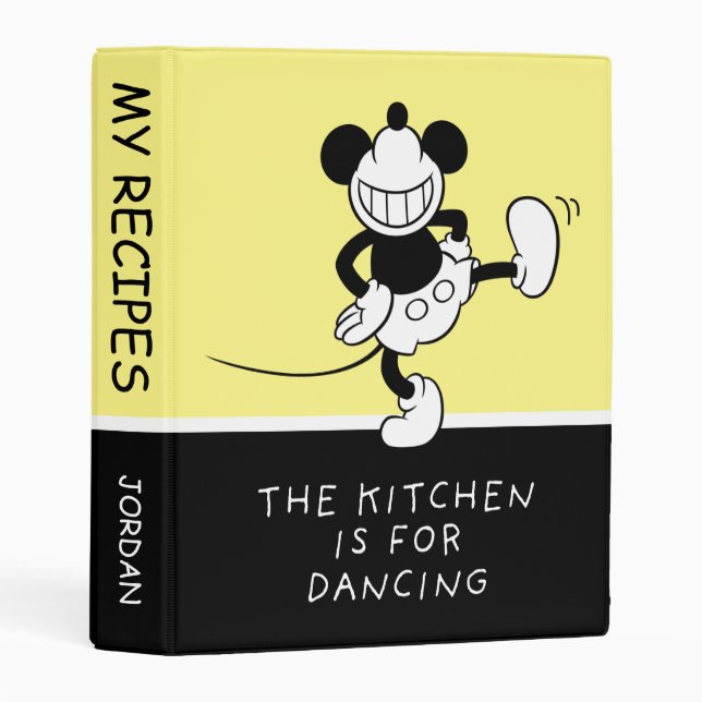 Mickey Mouse | The Kitchen is for Dancing Mini Binder (Front/Spine)