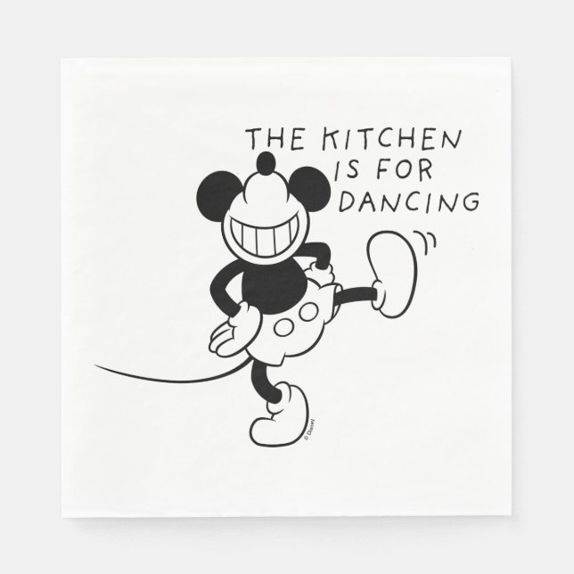 Mickey Mouse | The Kitchen is for Dancing Napkins (Front)