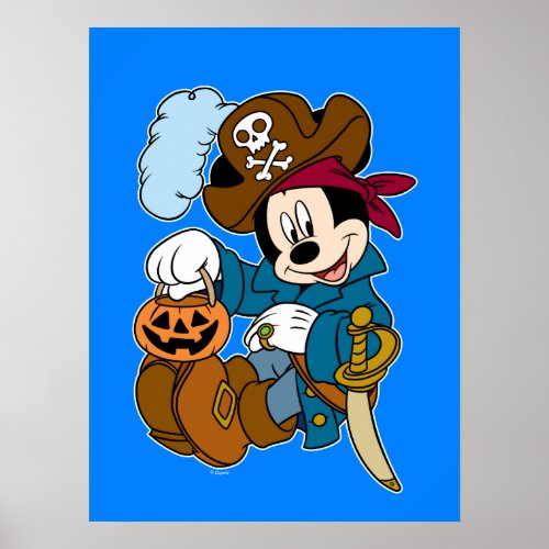 Mickey Mouse the Pirate Poster