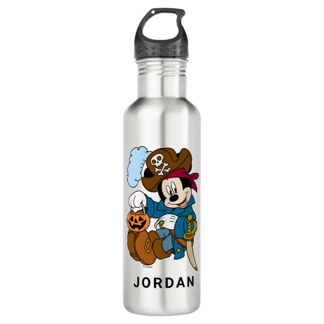 Mickey Mouse the Pirate Stainless Steel Water Bottle (Front)