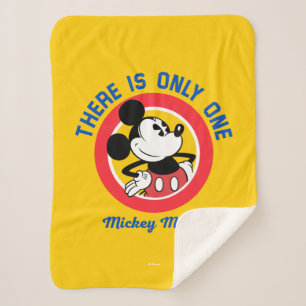 Mickey Mouse   There is Only One Sherpa Blanket