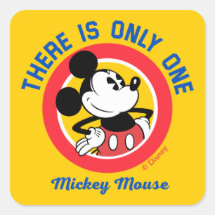 Mickey Mouse   There is Only One Square Sticker