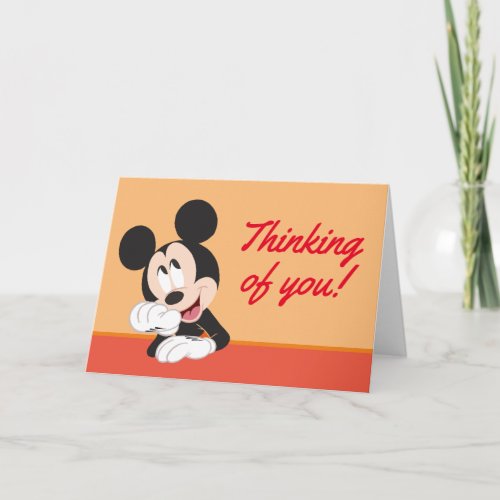 Mickey Mouse Thoughtful Card