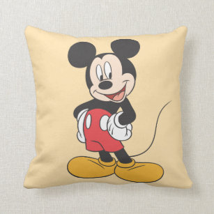 Classic Mickey, Distressed Throw Pillow, Zazzle