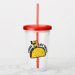 Mickey Mouse Todos Los Tacos Sign Acrylic Tumbler