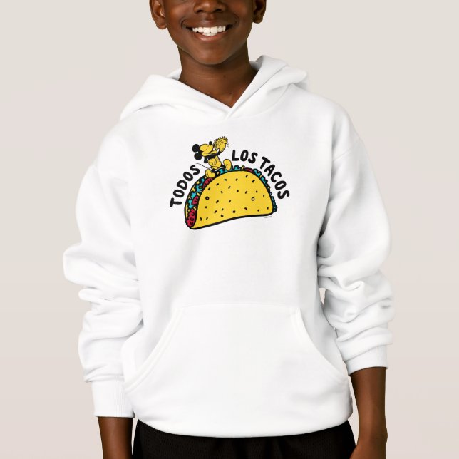 Mickey Mouse Todos Los Tacos Sign Hoodie (Front)