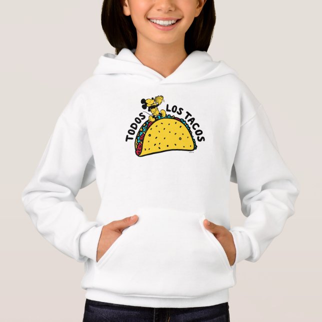 Mickey Mouse Todos Los Tacos Sign Hoodie (Front)
