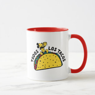 Mickey Mouse Todos Los Tacos Sign Mug