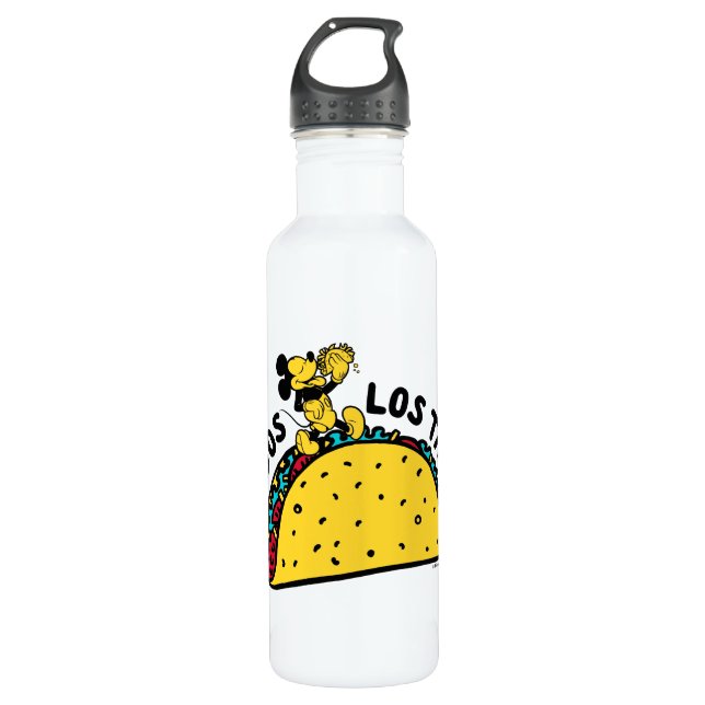 Mickey Mouse Todos Los Tacos Sign Stainless Steel Water Bottle (Front)