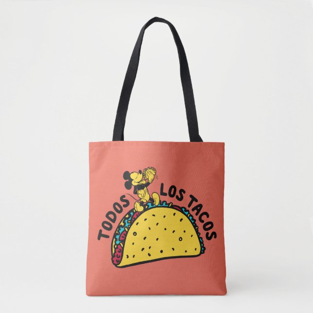 Mickey Mouse Todos Los Tacos Sign Tote Bag (Front)