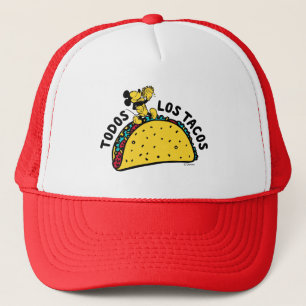 Mickey Mouse Todos Los Tacos Sign Trucker Hat