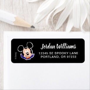 Mickey Mouse   Trick or Treat Halloween Party Label