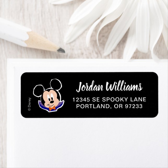 Mickey Mouse | Trick or Treat Halloween Party Label (Insitu)