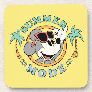 Mickey Mouse Tropical Summer Mode Beverage Coaster
