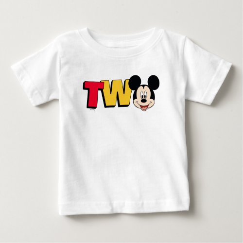 Mickey Mouse  TWO Second Birthday Baby T_Shirt