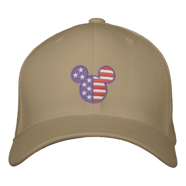 Mickey Mouse USA Embroidered Baseball Hat (Front)