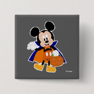 Mickey Mouse Vampire   Halloween Button